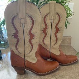 Frye leather cowboy boot